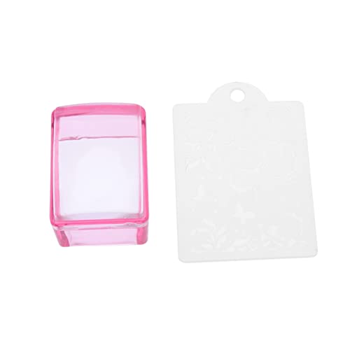 BIUDECO Silikon Nagelstempel Set mit Schaber für DIY Maniküre Transparenter Elastischer Stempel für Nail Art für Kreative Nageldesigns Rot BIUDECO Silikon Nagelstempel Set mit Schaber für DIY Maniküre Transparenter Elastischer Stempel für Nail Art für Kreative Nageldesigns Rot von BIUDECO