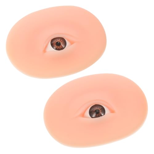 BIUDECO Silikon Übungshaut für Augen Make up Praxis Realistische Trainingshaut zum Üben von Lidschatten und Augenbrauen Wiederverwendbar für Make up Anfänger und Professionelle Schulungen von BIUDECO