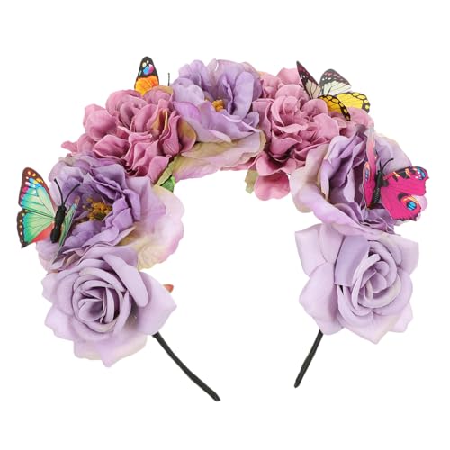BIUDECO Butterfly Fascinator Kopfstück Mit Blumen Und Schmetterlingen Stirnband Für Teepartys Halloween-kostüme Und Besondere Anlässe von BIUDECO