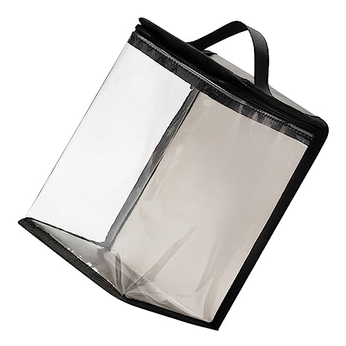 BIUDECO Tragetaschen Klare Kosmetiktasche Zopf Geflochten Reisekosmetiktaschen Durchsichtige Kosmetiktasche Kosmetik-Organizer-Tasche Klare Schminktasche Reisetasche Fräulein PVC Tragbar von BIUDECO