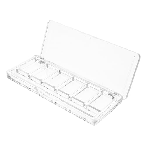 BIUDECO Transparente Lidschattenpalette mit Fächern Leere Make Up Organizer Palette aus Robustem Kunststoff Vielseitige Kosmetikaufbewahrung für Lidschatten und Concealer für Reisen von BIUDECO