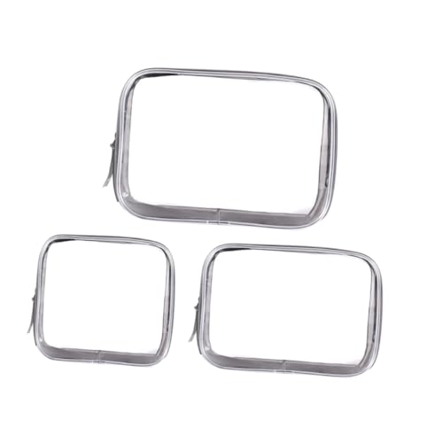 BIUDECO Transparentes Teiliges Wasserdichtes Reise Kosmetiktaschen aus Langlebigem PVC Große Mittlere Kleine Kulturbeutel Vielseitiger Organizer für Damen Persönliche Pflege und Make Up von BIUDECO