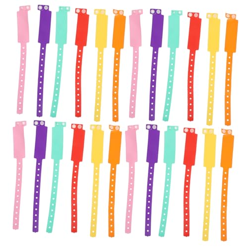 BIUDECO Verstellbare Wasserdichte PVC Wristbands mit Handschriftlicher Id Teiliges in Farben Einstellbar für Krankenhäuser Bars Freizeitparks Festivals und Sportevents von BIUDECO