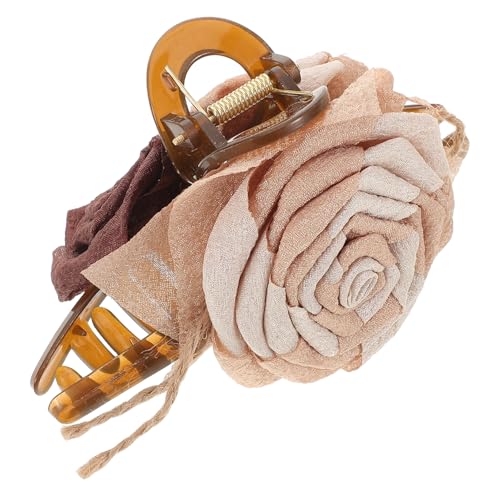 BIUDECO Vintage Haarclip mit Blüten Design Langlebiger Blumen Klauenclip Sicherer durch Einzigartigen Haifischklammer Mechanismus Kompakt und Leicht für Frauen und Mädchen bei Hochzeit von BIUDECO