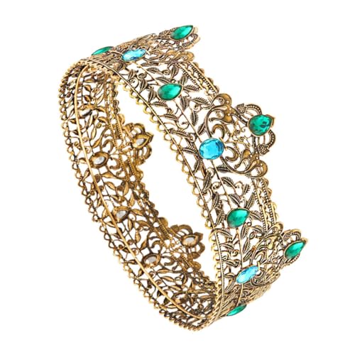 BIUDECO Königliche Herrenkrone Mit Strass Für Hochzeiten Partys Und Cosplay Elegante Krone Für Männer Accessoire Für Besondere Anlässe Und Festliche Events von BIUDECO