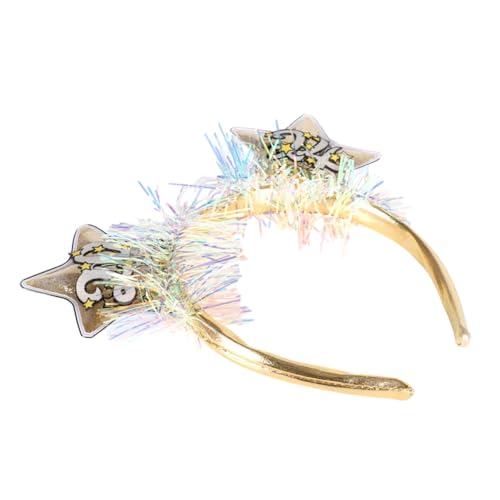 BIUDECO Schickes Silvesterparty-stirnband Fünfzackiger Stern Kopfschmuck 2024 Stirnband Für Frauen Einzigartige Partydekorationen von BIUDECO