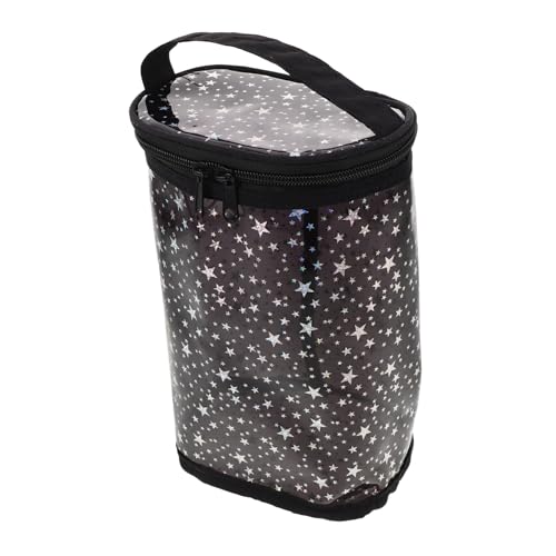 BIUDECO wasserdichte Große Kosmetiktasche mit Reißverschluss Transparenter Reise Make Up Organizer Leichte Geräumige Kulturtasche für Männer und Frauen für Badezimmer und Unterwegs Schwarz von BIUDECO