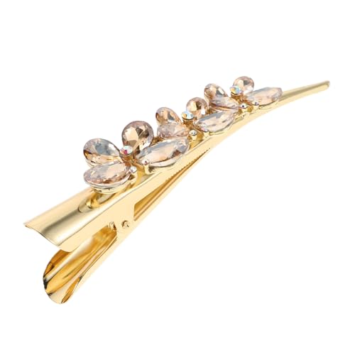BIUDECO Rhinestone Haarklammer Mit Schmetterling Glitzernde Haarspange Für Und Mädchen Haarschmuck Für Hochzeiten Und Partys Funkelnde Haaraccessoires Champagnerfarbe von BIUDECO
