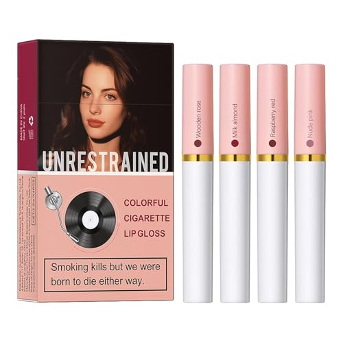 Lana Dels Rey Lipstick, 4 Colors Matter Lippenstift Lipgloss, Lippenstift, Box-Lippenstift-Set, Langanhaltende Lippenstift, Hochpigmentierter Samt, Für Frauen von BIUDUI