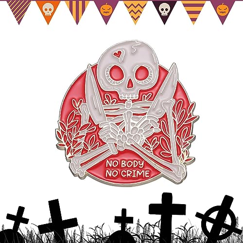 Pins für Rucksäcke | Halloween Rucksäcke Skelett Pins Brosche - Lustiges kreatives Abzeichen-Zubehör aus Metall, dekorativ für Jungen, Mädchen, Männer, Frauen, Kinder Biudui von BIUDUI