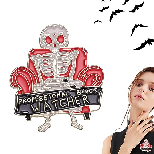 Totenkopf-Pin,Schädel Rucksäcke Pins Brosche für Halloween - Lustiges kreatives Abzeichen-Zubehör aus Metall, dekorativ für Jungen, Mädchen, Männer, Frauen, Kinder Biudui von BIUDUI