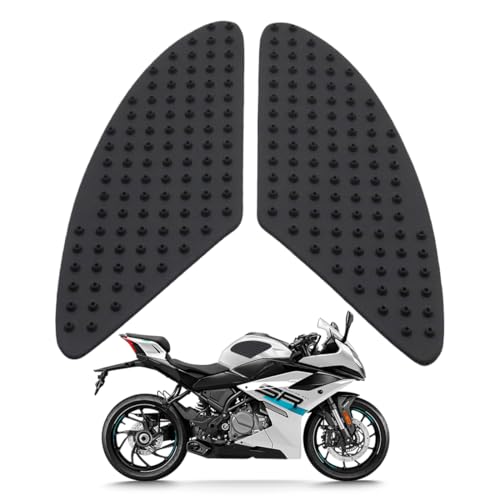 2 Stück Motorrad Tankpad Motorräder Tank Gummi Schutz Aufkleber Universal Motorcycle Side Gas Knee Grip Protection Non-Slip Rubber Decal Sticker 3D Motorrad Anti Rutsch Aufkleber von BIVBWQU
