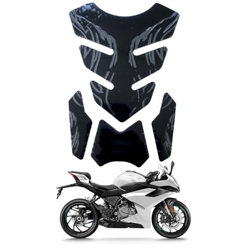 Motorrad Tankpad Aufkleber Tankabdeckung Carbon Farbe Tankschutz Tankpad Stoß Kratzschutz Auto Motorrad Tank 3D Motorrad Tankschutz von BIVBWQU