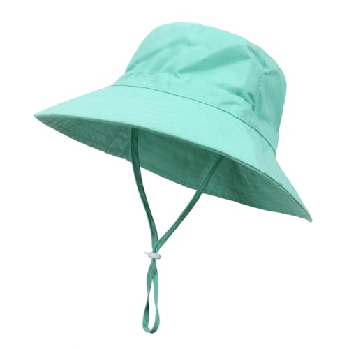 Unisex Baby Sonnenhut Kinder Sonnenhut Breite Krempe Kappe Sommerhut Breiter Krempe Strandhut Faltbar Angeln Hut Einstellbar Kleinkind Hut von BIVBWQU