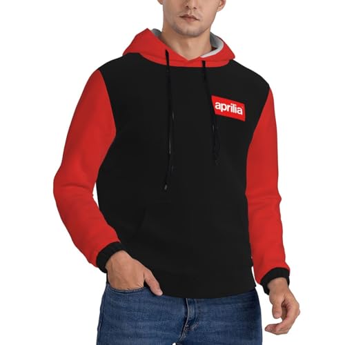 BIYEH Italienischer Motorrad-Rennsport-Herren-Pullover mit Kapuze, Sweatshirt, langärmelig, modisch, athletisch, mit Tasche,, JB-1, XL von BIYEH