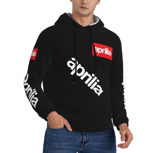 BIYEH Italienischer Motorrad-Rennsport-Herren-Pullover mit Kapuze, Sweatshirt, langärmelig, modisch, athletisch, mit Tasche,, Jb-16, XXL von BIYEH