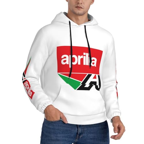 BIYEH Italienischer Motorrad-Rennsport-Herren-Pullover mit Kapuze, Sweatshirt, langärmelig, modisch, athletisch, mit Tasche,, Jb-7, M von BIYEH