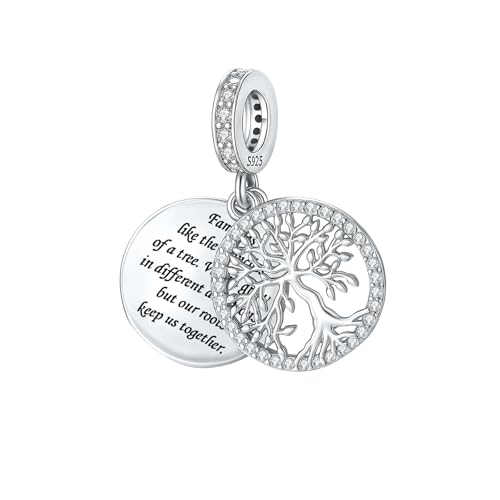 BIZK Stammbaum Charm Anhänger für Armband 925 Sterling Silber Charm Bead Pendant für Europäische Armbänder und Halsketten BIZK Stammbaum Charm Anhänger für Armband 925 Sterling Silber Charm Bead Pendant für Europäische Armbänder und Halsketten von BIZK