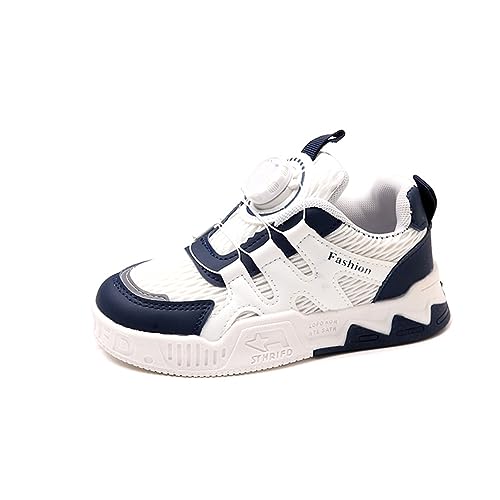 BIackPig Kinder Turnschuhe Jungen Mädchen Leicht Klettverschluss Sportschuhe Atmungsaktiv Mesh Sneakers Freizeit Schuhe blau 34 EU von BIackPig