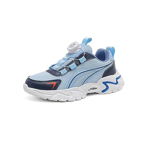 BIackPig Kinder für Jungen und Mädchen High Top Outdoor Sportschuhe Atmungsaktive Turnschuhe Sneaker Himmelblau 33 EU von BIackPig