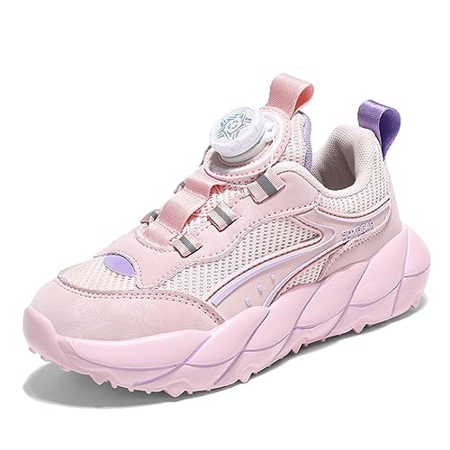 BIackPig Kinder für Jungen und Mädchen High Top Outdoor Sportschuhe Atmungsaktive Turnschuhe Sneaker Rosa 28 EU von BIackPig