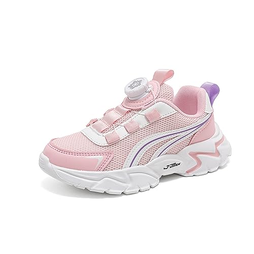 BIackPig Kinder für Jungen und Mädchen High Top Outdoor Sportschuhe Atmungsaktive Turnschuhe Sneaker Rosa 31 EU von BIackPig