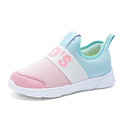 BIackPig Segeltuchschuhe Kind Sneaker Junge Laufschuhe Turnschuhe Mädchen Sportschuhe rutschfeste Freizeitschuhe Straßenlaufschuhe Rosa 34 EU von BIackPig