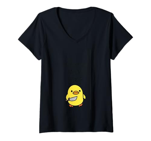 Damen Fass Mein Handy Nicht an, Geschenkidee für Männer und Frauen T-Shirt mit V-Ausschnitt von BJ_Merch