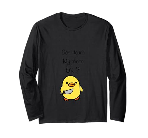 Fass Mein Handy Nicht an, Geschenkidee für Männer und Frauen Langarmshirt von BJ_Merch