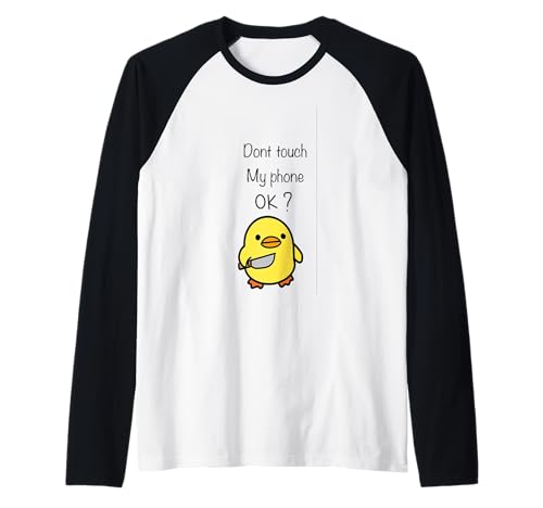 Fass Mein Handy Nicht an, Geschenkidee für Männer und Frauen Raglan von BJ_Merch