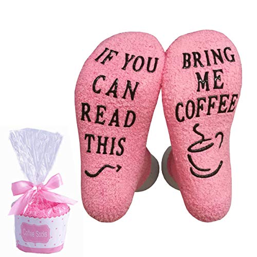 BJ-SHOP If You Can Read This Bring Me Coffee Socken,Socken Lustige Unisex Damen Mann Socken Neuheit Baumwolle Crew Socken von BJ-SHOP