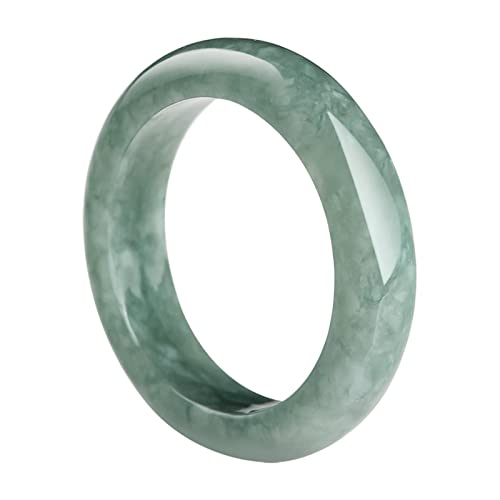 BJIMIDTI Natürlicher hellgrüner Jade-Ring (Größe: 3–12), Güteklasse A, schlanker Jade-Ring für Damen, 100 % echter Stein, Jade, einfacher Edelsteinring, Schmuckgeschenk, 38, Stein:, Achat von BJIMIDTI