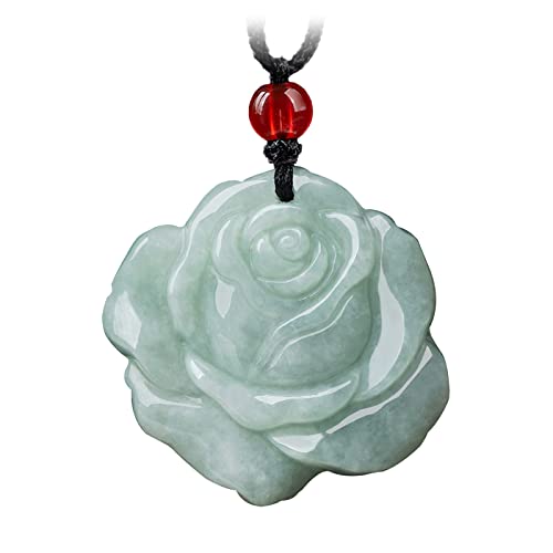 Natürliche grüne Jade-Halsketten für Frauen, Glücksbringer, Donut-Jade-Anhänger, Halsketten, Amulett, Schmuck, Geschenke, Stein, Achat von BJIMIDTI