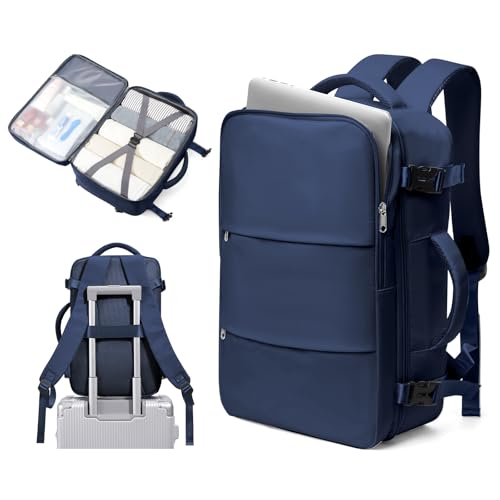 BJLFS Rucksack Handgepäck Flugzeug Ryanair 40×30×20 Handgepäck Reiserucksack Damen Groß Laptop Rucksack Herren 14 zoll business wasserabweisend mit Laptopfach Tasche Carry on Luggage von BJLFS
