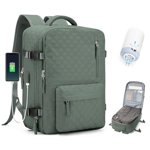 BJLFS Vakuum Rucksack 40×30×20 Handgepäck Rucksack 40x20x25 für Ryanair Wizzair Reiserucksack Damen Vakuum Handgepäck Flugzeug Easyjet 45×36×20 Wasserdicht Laptop Rucksack Herren von BJLFS