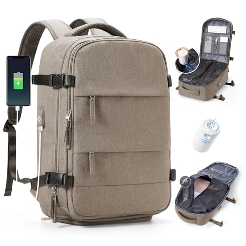 BJLFS Vakuum Rucksack 40x30x20 Ryanair Wizzair Reiserucksack Handgepäck Flugzeug 40x20x25 Rucksack mit Vakuumsystem Vakuumrucksack Easyjet 45x36x20 Damen Herren von BJLFS