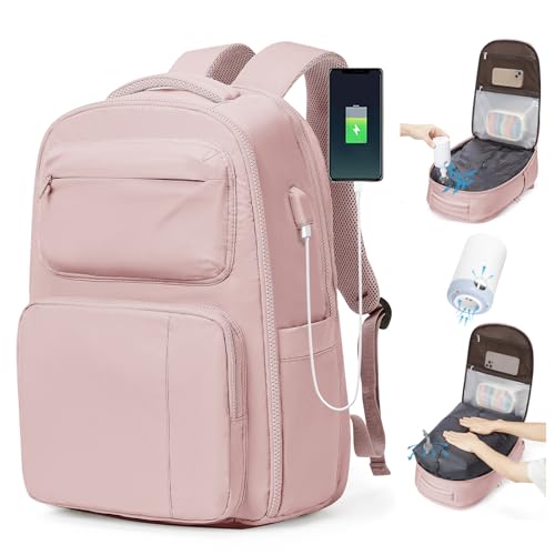 BJLFS Vakuum Rucksack 40x30x20 Ryanair Wizzair Reiserucksack Handgepäck Flugzeug 40x20x25 Rucksack mit Vakuumsystem Vakuumrucksack Easyjet 45x36x20 Damen Herren von BJLFS
