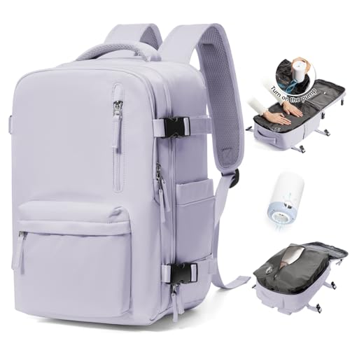 BJLFS Vakuum Rucksack 40×30×20 Handgepäck Rucksack 40x20x25 für Ryanair Wizzair Reiserucksack Damen Vakuum Handgepäck Flugzeug Easyjet 45×36×20 Wasserdicht Laptop Rucksack Herren von BJLFS