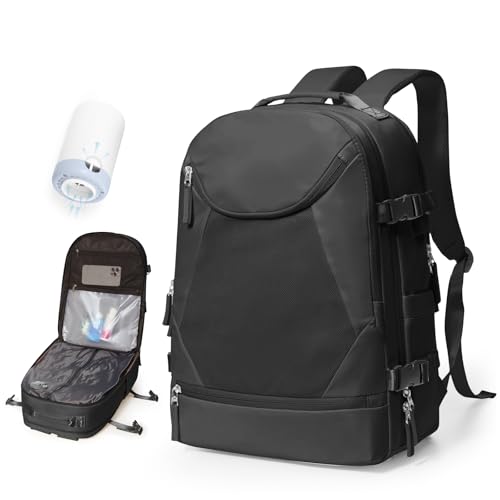 BJLFS Vakuum Rucksack Handgepäck mit Vakuumsystem Ryanair Handgepäck Reiserucksack Airbag Rucksack mit Vakuumpumpe Damen 14 zoll mit Laptopfach Carry on Luggage BJLFS Vakuum Rucksack Handgepäck mit Vakuumsystem Ryanair Handgepäck Reiserucksack Airbag Rucksack mit Vakuumpumpe Damen 14 zoll mit Laptopfach Carry on Luggage von BJLFS