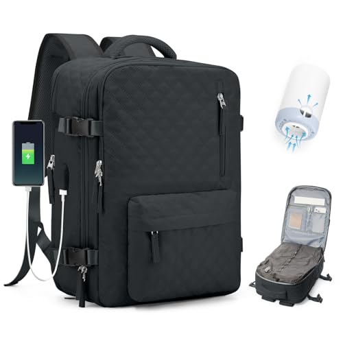 BJLFS Vakuum Rucksack 40×30×20 Handgepäck Rucksack 40x20x25 für Ryanair Wizzair Reiserucksack Damen Vakuum Handgepäck Flugzeug Easyjet 45×36×20 Wasserdicht Laptop Rucksack Herren von BJLFS