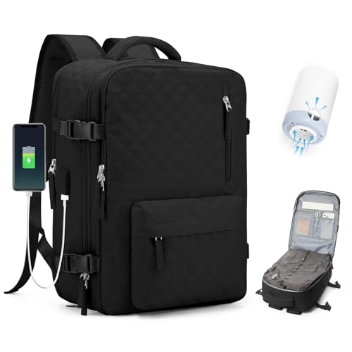 BJLFS Vakuum Rucksack 40×30×20 Handgepäck Rucksack 40x20x25 für Ryanair Wizzair Reiserucksack Damen Vakuum Handgepäck Flugzeug Easyjet 45×36×20 Wasserdicht Laptop Rucksack Herren von BJLFS