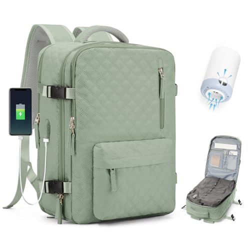 BJLFS Vakuum Rucksack 40×30×20 Handgepäck Rucksack 40x20x25 für Ryanair Wizzair Reiserucksack Damen Vakuum Handgepäck Flugzeug Easyjet 45×36×20 Wasserdicht Laptop Rucksack Herren von BJLFS