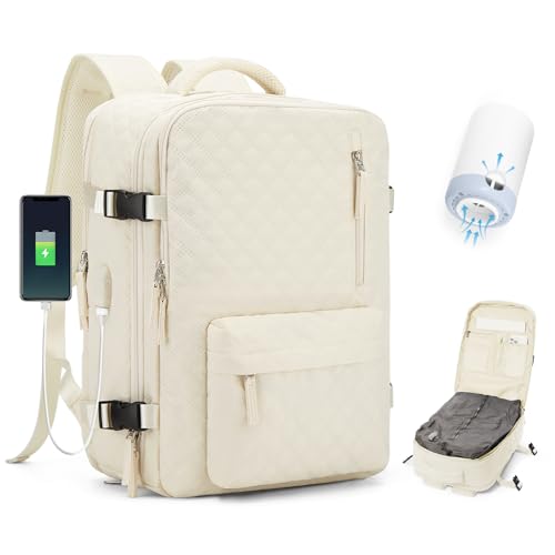 BJLFS Vakuum Rucksack 40×30×20 Handgepäck Rucksack 40x20x25 für Ryanair Wizzair Reiserucksack Damen Vakuum Handgepäck Flugzeug Easyjet 45×36×20 Wasserdicht Laptop Rucksack Herren von BJLFS