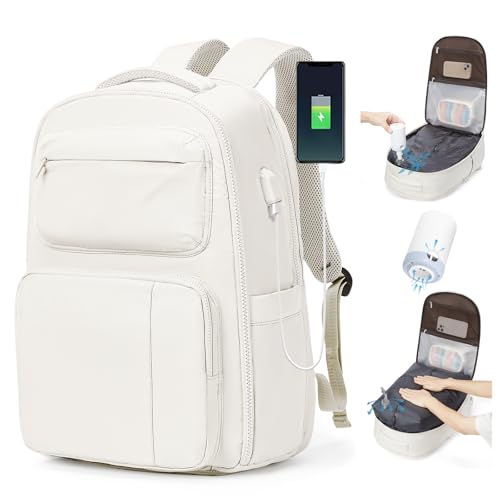 BJLFS Vakuum Rucksack 40x30x20 Ryanair Wizzair Reiserucksack Handgepäck Flugzeug 40x20x25 Rucksack mit Vakuumsystem Vakuumrucksack Easyjet 45x36x20 Damen Herren von BJLFS