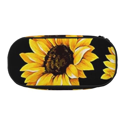 Buntes Federmäppchen mit Cartoon-Pferde-Aufdruck für Kinder, lustiges Federmäppchen für Mädchen, großes Federmäppchen mit Reißverschluss, tragbarer Stiftebeutelhalter für Schule, Sudent Teacher von BJNGHKLN