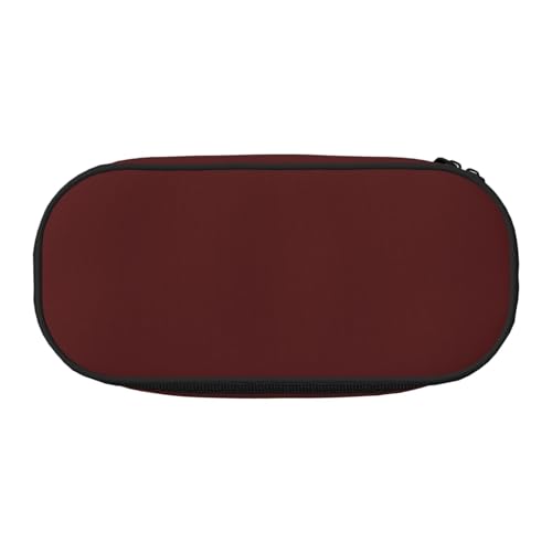 Federmäppchen aus Kokosfaser für Kinder, lustiges Federmäppchen für Mädchen, großes Federmäppchen mit Reißverschluss, tragbares Federmäppchen für Schule, Sudent Teacher Schreibwaren, Kastanienviolett von BJNGHKLN