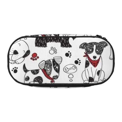 Federmäppchen aus Kokosfaser für Kinder, lustiges Federmäppchen für Mädchen, großes Federmäppchen mit Reißverschluss, tragbares Federmäppchen für Schule, Sudent Teacher Schreibwaren, Schöne Hunde und Federmäppchen aus Kokosfaser für Kinder, lustiges Federmäppchen für Mädchen, großes Federmäppchen mit Reißverschluss, tragbares Federmäppchen für Schule, Sudent Teacher Schreibwaren, Schöne Hunde und von BJNGHKLN