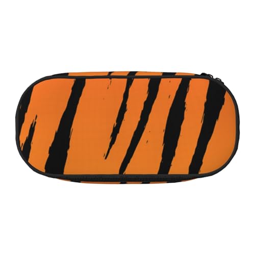 Federmäppchen für Kinder, lustiges Federmäppchen für Mädchen, großes Federmäppchen mit Reißverschluss, tragbares Federmäppchen für Schule, Lehrer, Schreibwaren, Schwarz und Weiß, Tiger-Streifen Federmäppchen für Kinder, lustiges Federmäppchen für Mädchen, großes Federmäppchen mit Reißverschluss, tragbares Federmäppchen für Schule, Lehrer, Schreibwaren, Schwarz und Weiß, Tiger-Streifen von BJNGHKLN