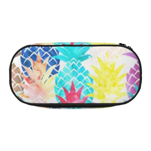 Federmäppchen mit Ananas-Malerei, für Kinder, lustiges Federmäppchen für Mädchen, großes Federmäppchen mit Reißverschluss, tragbares Federmäppchen für Schule, Sudent Teacher Schreibwaren Federmäppchen mit Ananas-Malerei, für Kinder, lustiges Federmäppchen für Mädchen, großes Federmäppchen mit Reißverschluss, tragbares Federmäppchen für Schule, Sudent Teacher Schreibwaren von BJNGHKLN