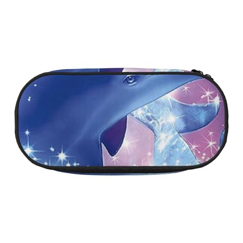 Federmäppchen mit Baseball-Aufdruck für Kinder, lustiges Federmäppchen für Mädchen, großes Federmäppchen mit Reißverschluss, tragbares Federmäppchen für Schule, Lehrer, Schreibwaren, Delfine in Love Federmäppchen mit Baseball-Aufdruck für Kinder, lustiges Federmäppchen für Mädchen, großes Federmäppchen mit Reißverschluss, tragbares Federmäppchen für Schule, Lehrer, Schreibwaren, Delfine in Love von BJNGHKLN